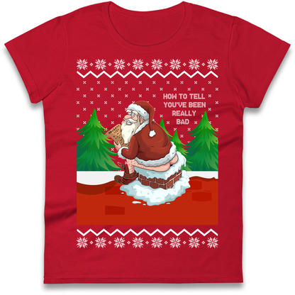 How To Tell That You've Been Really Bad Ladies Shirt