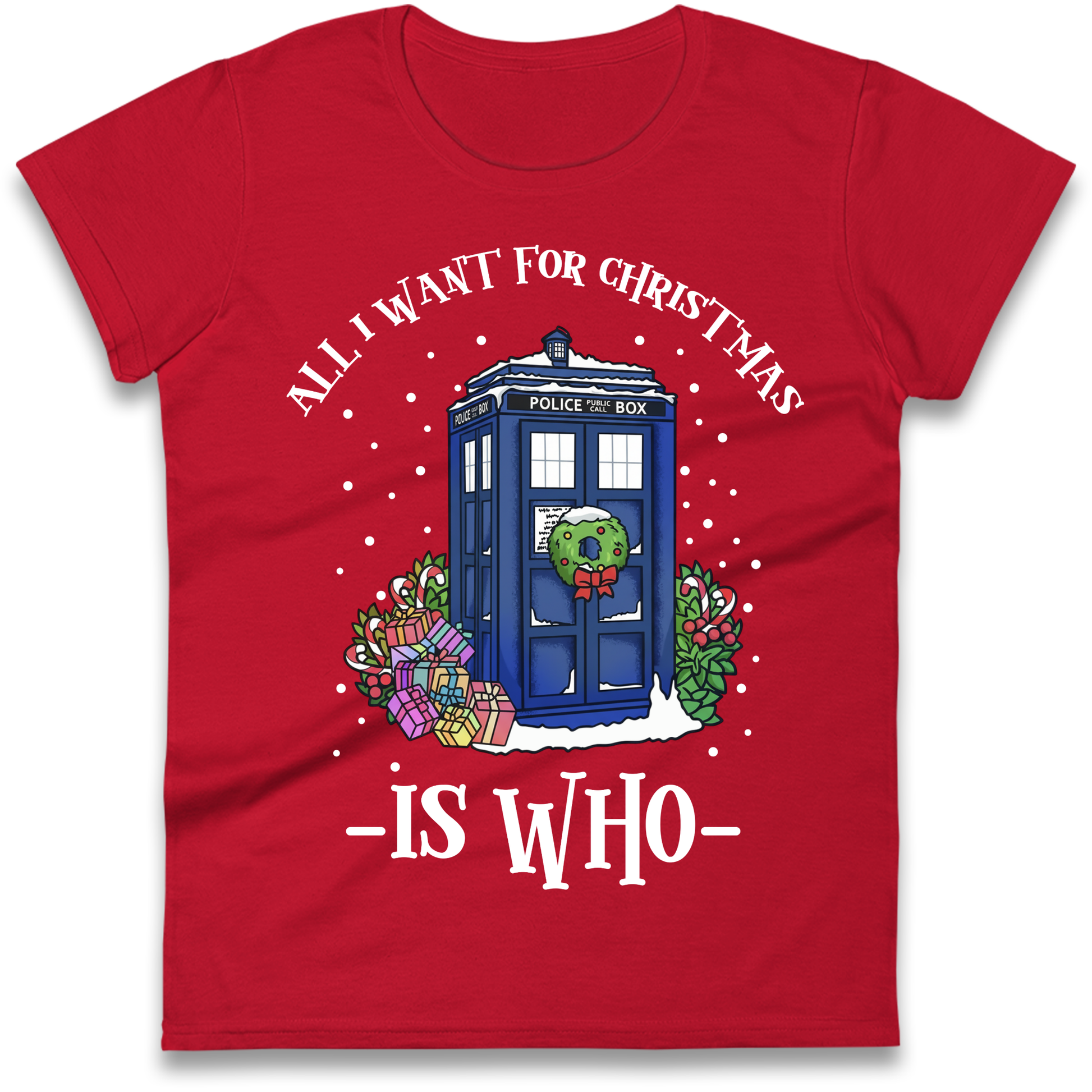 Dr Who Christmas Ladies Shirt