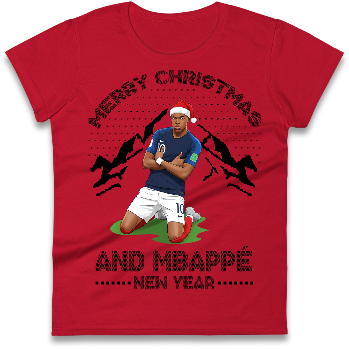Mbappe Christmas Ladies Shirt