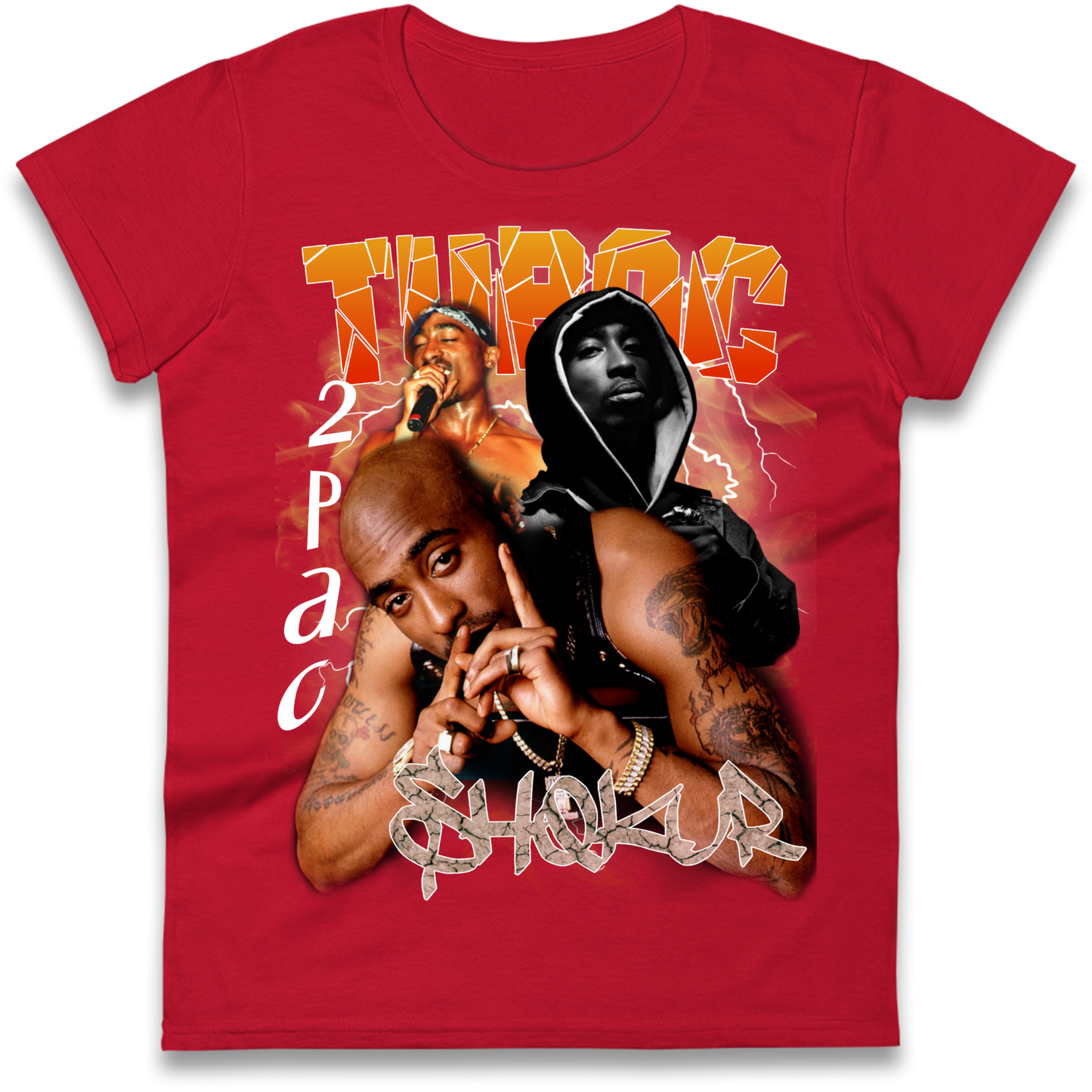 Tupac All Eyez On Me Ladies Shirt