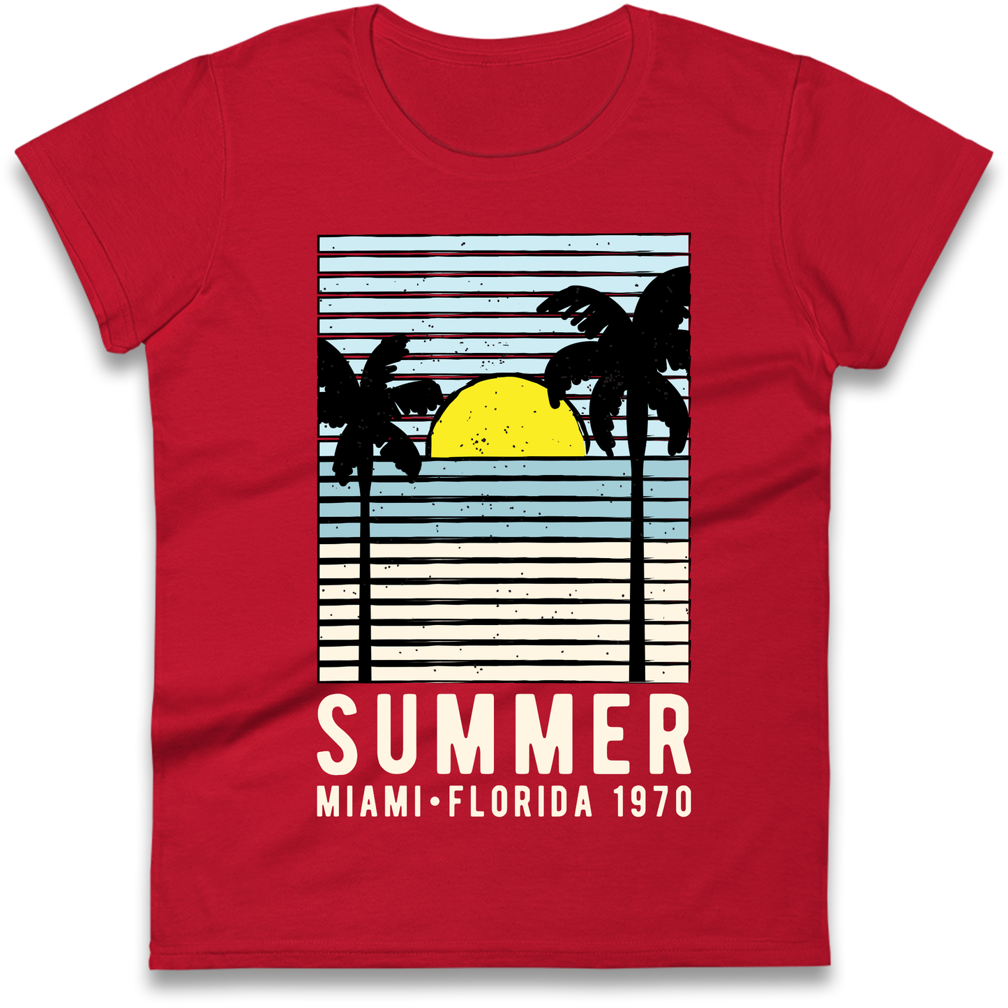 Summer Miami Florida 1970 Ladies Shirt