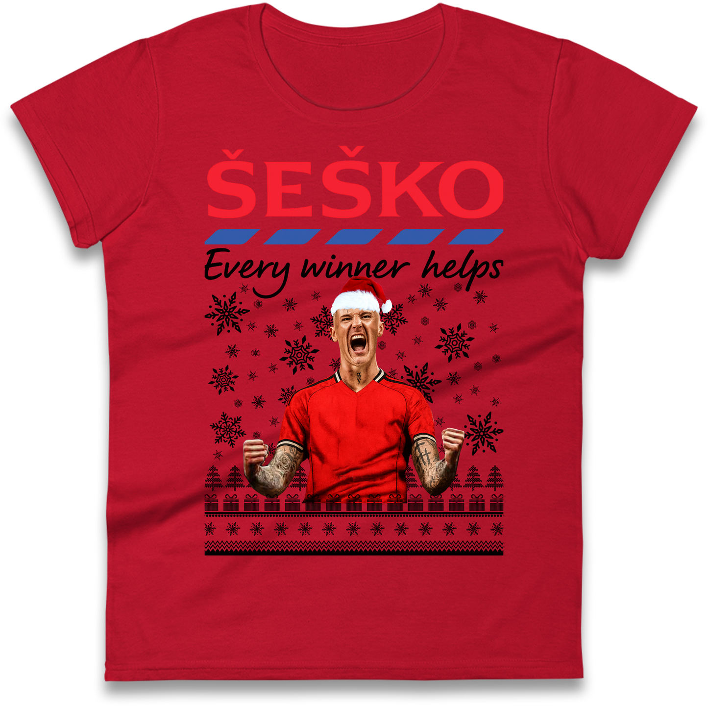 Benjamin Sesko Christmas Ladies Shirt