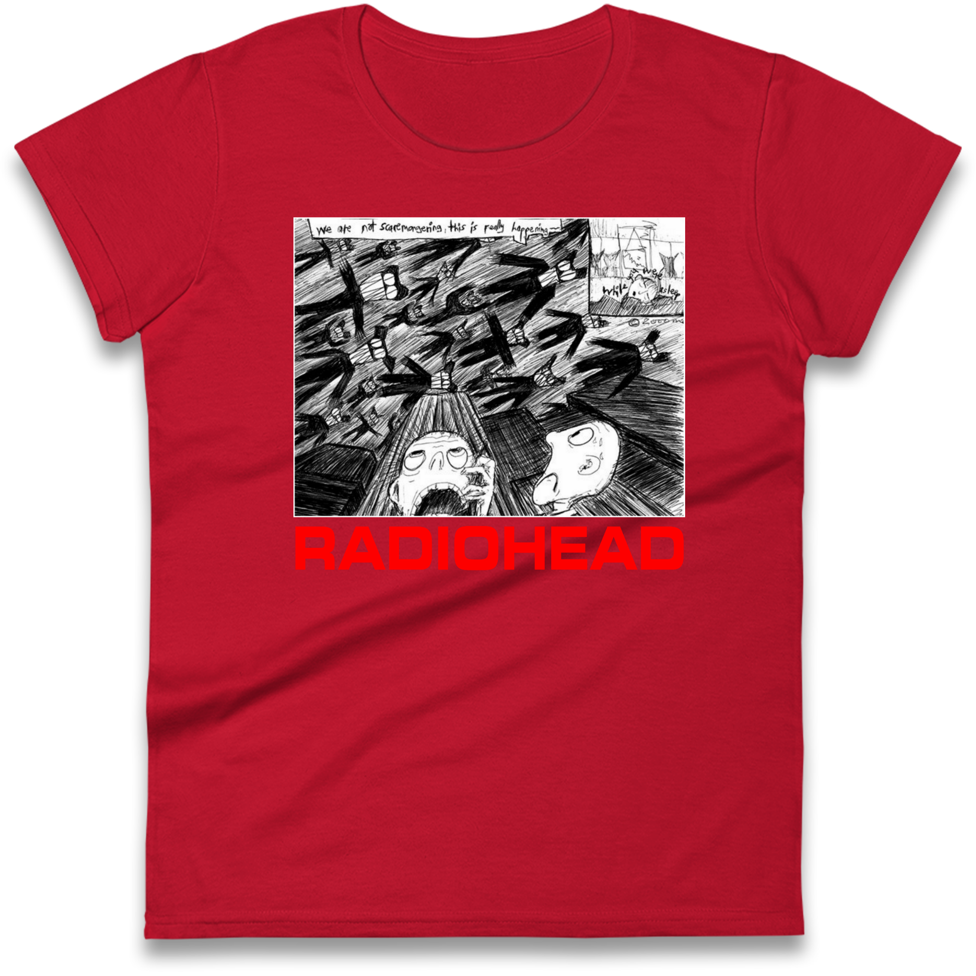 Radiohead We Are Not Screaming Ladies Shirt