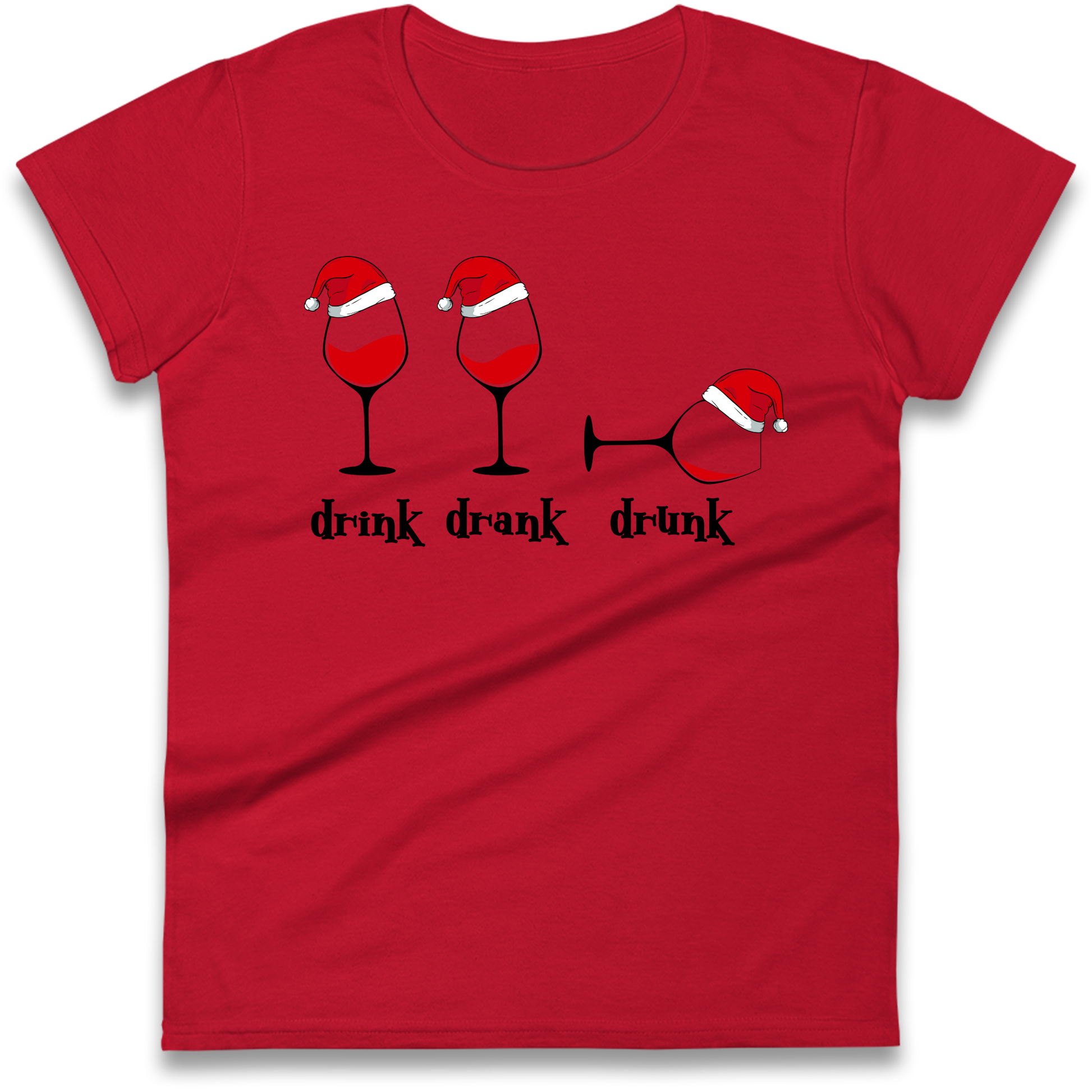 Drink Drank Drunk Ladies Shirt