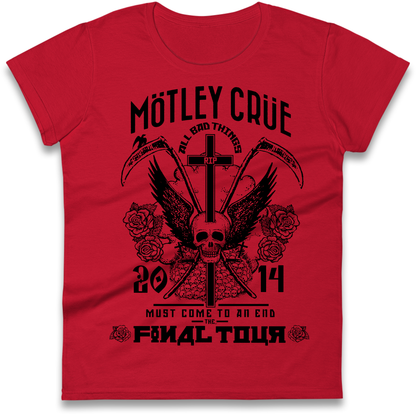 Motley Crue All Bad Things Ladies Shirt