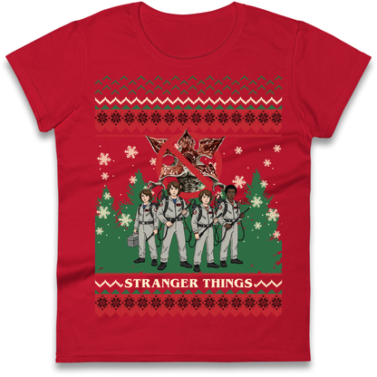 Stranger Things Demogorgon Christmas Ladies Shirt