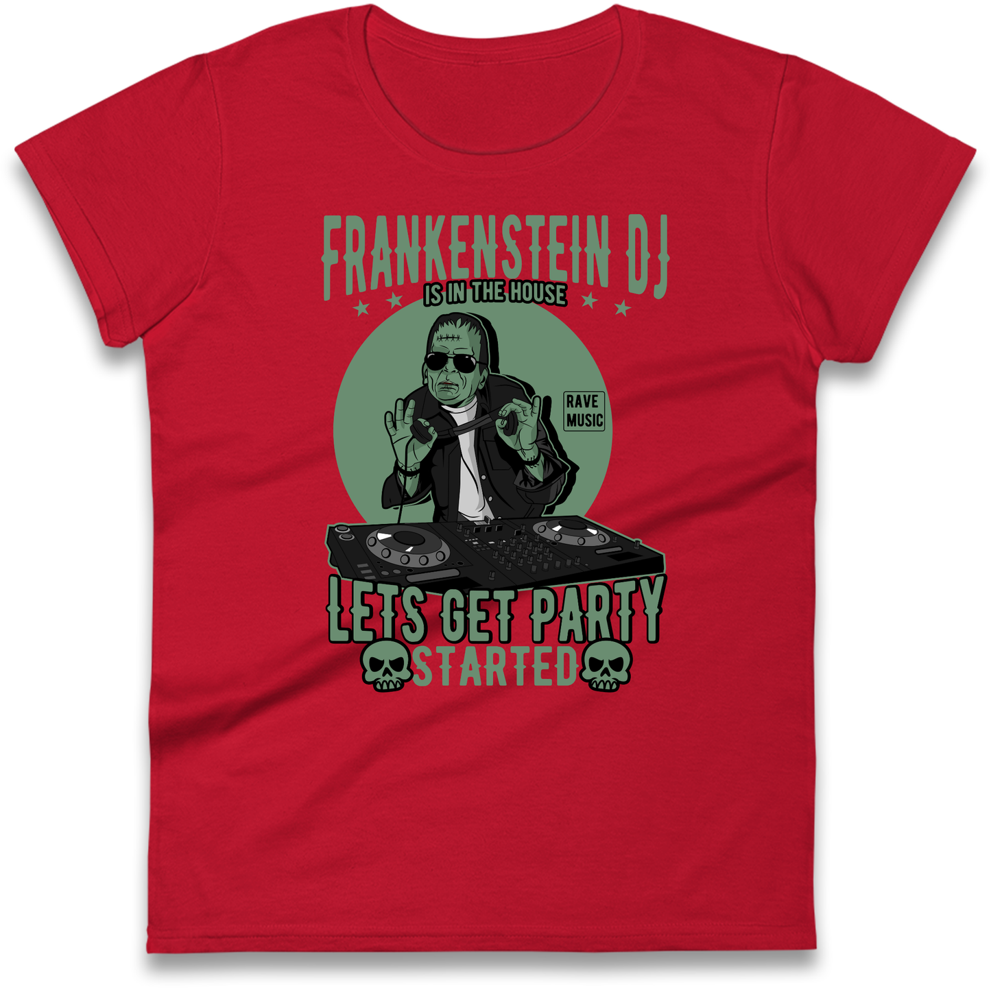 Frankenstein DJ Ladies Shirt