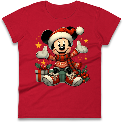 Micky Mouse Christmas Ladies Shirt