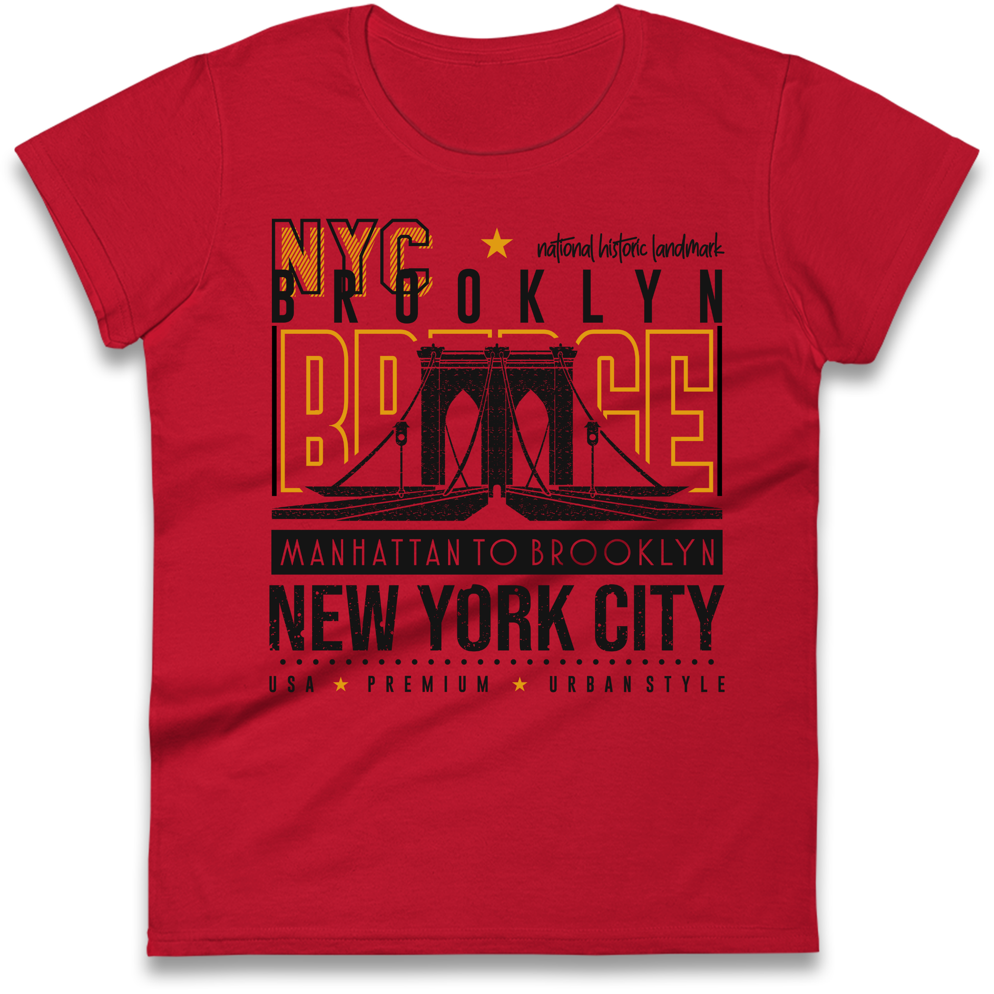NYC Brooklyn Bridge Ladies Shirt