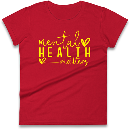 Yellow Mental Health Ladies Shirt