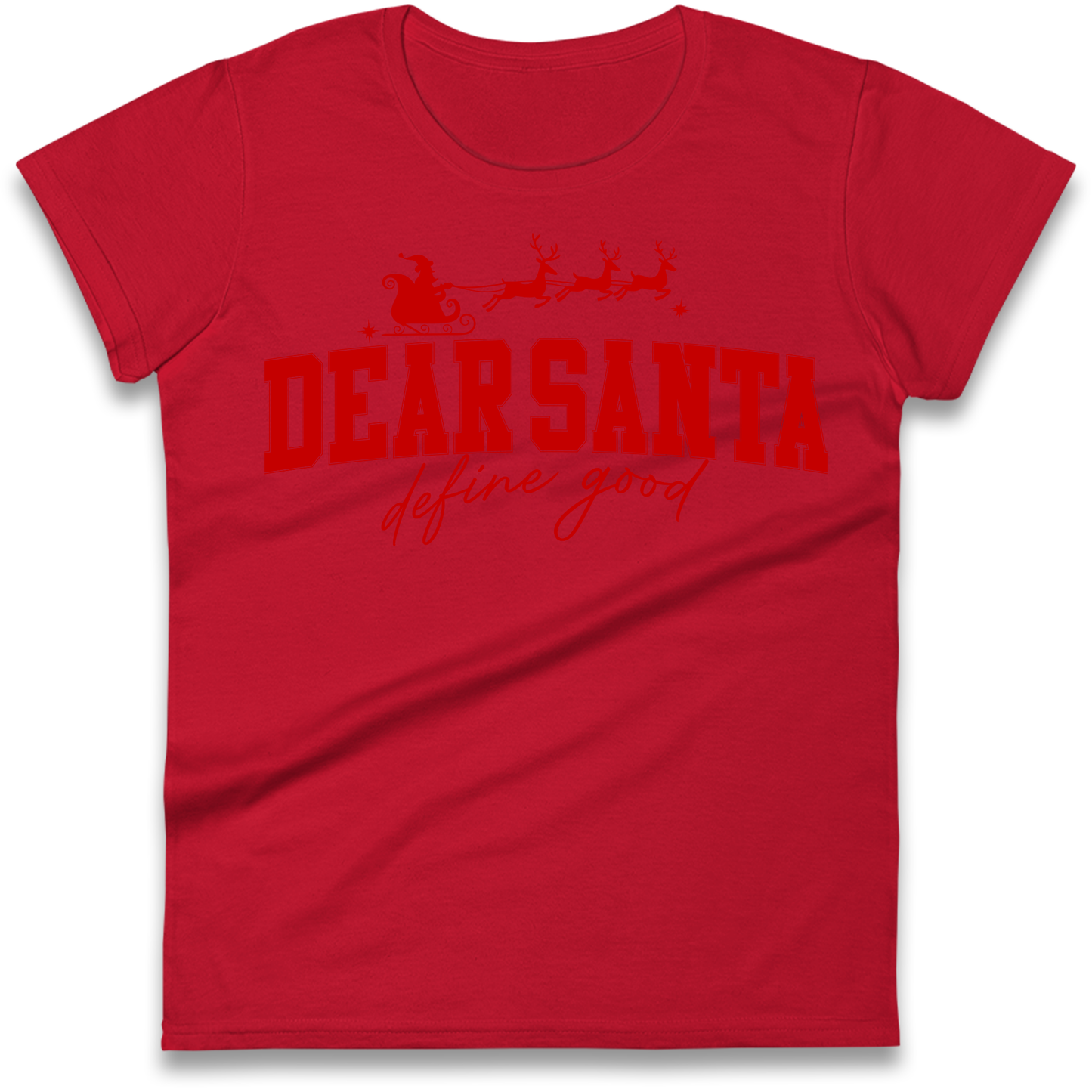 Dear Santa Christmas Ladies Shirt