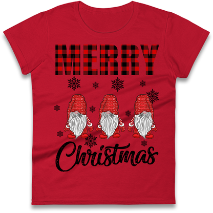 Merry Knomes Christmas Ladies Shirt