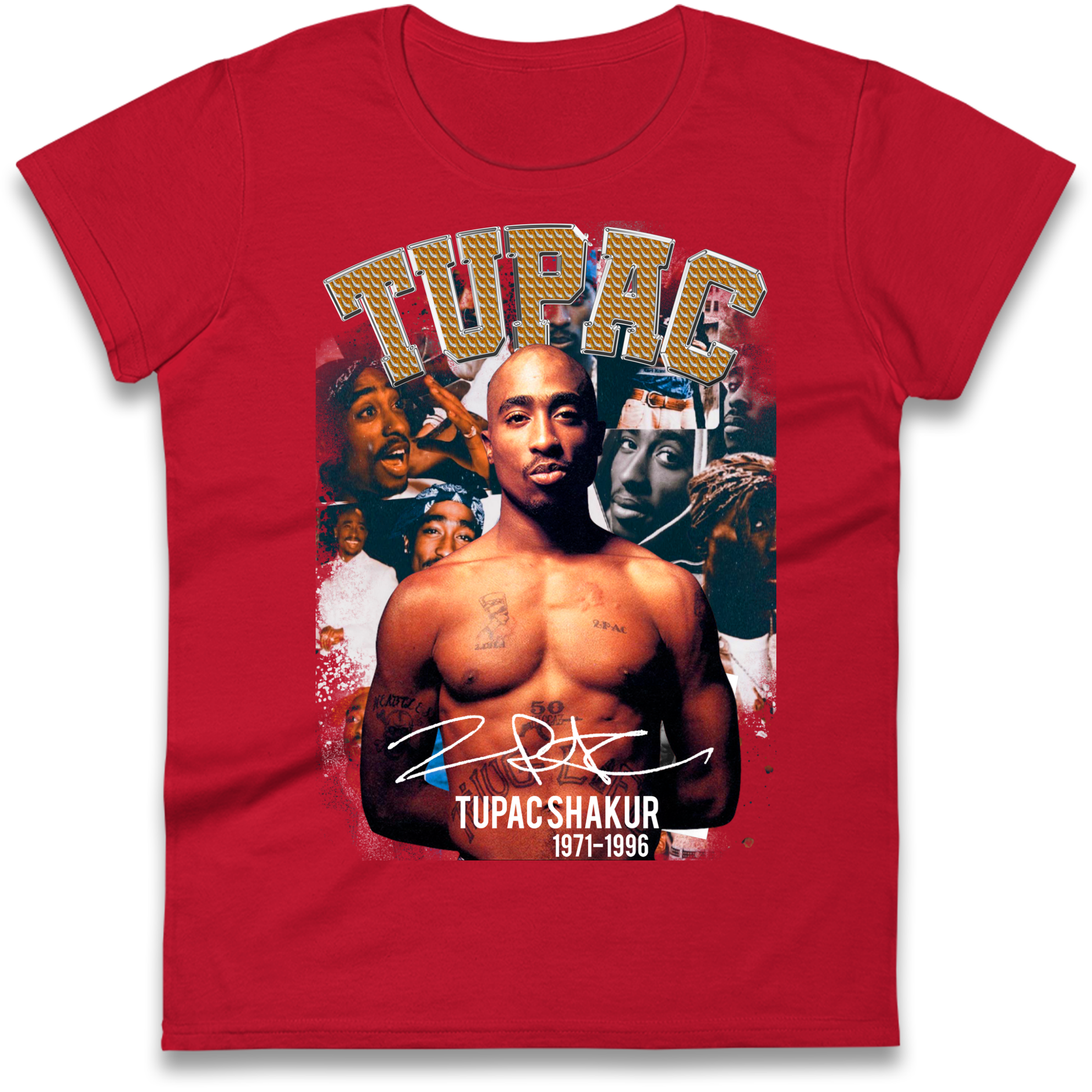 Tupac Shakur 1971 1996 Ladies Shirt