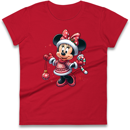 Mini Mouse Christmas Ladies Shirt