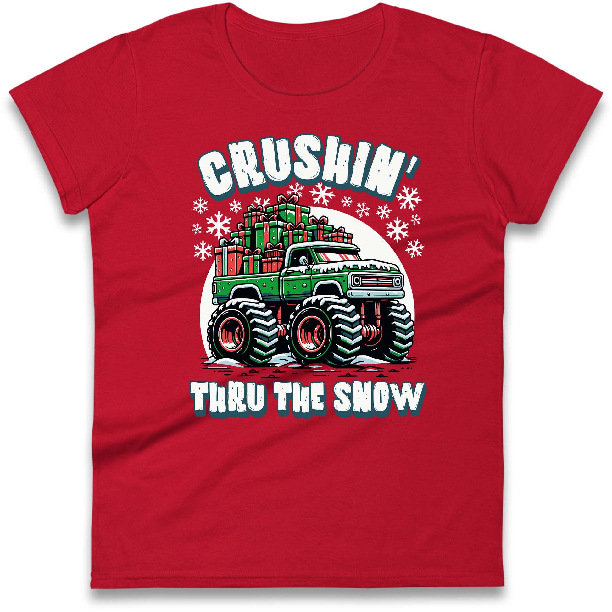 Crushin Thru The Snow Ladies Shirt