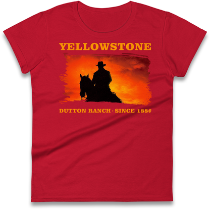 Yellowstone Dutton Ranch Since 1886 Ladies Shirt