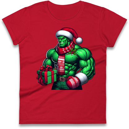 The Hulk Santa Ladies Shirt
