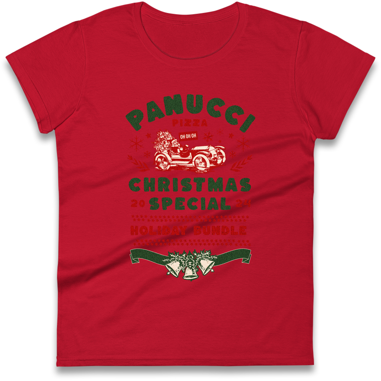 Panucci Pizza Christmas Special Christmas Ladies Shirt