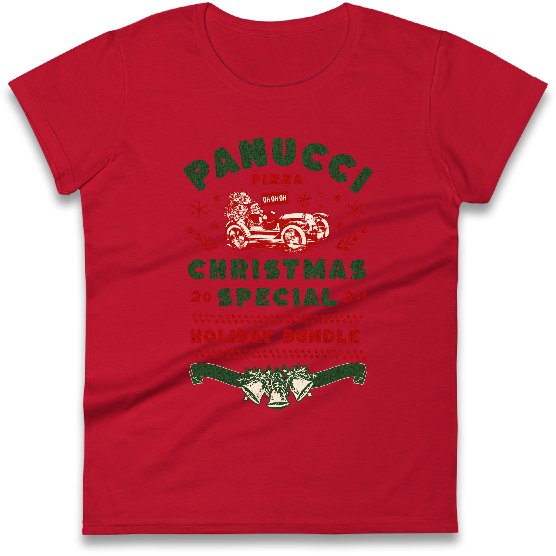 Panucci Pizza Christmas Special Christmas Ladies Shirt