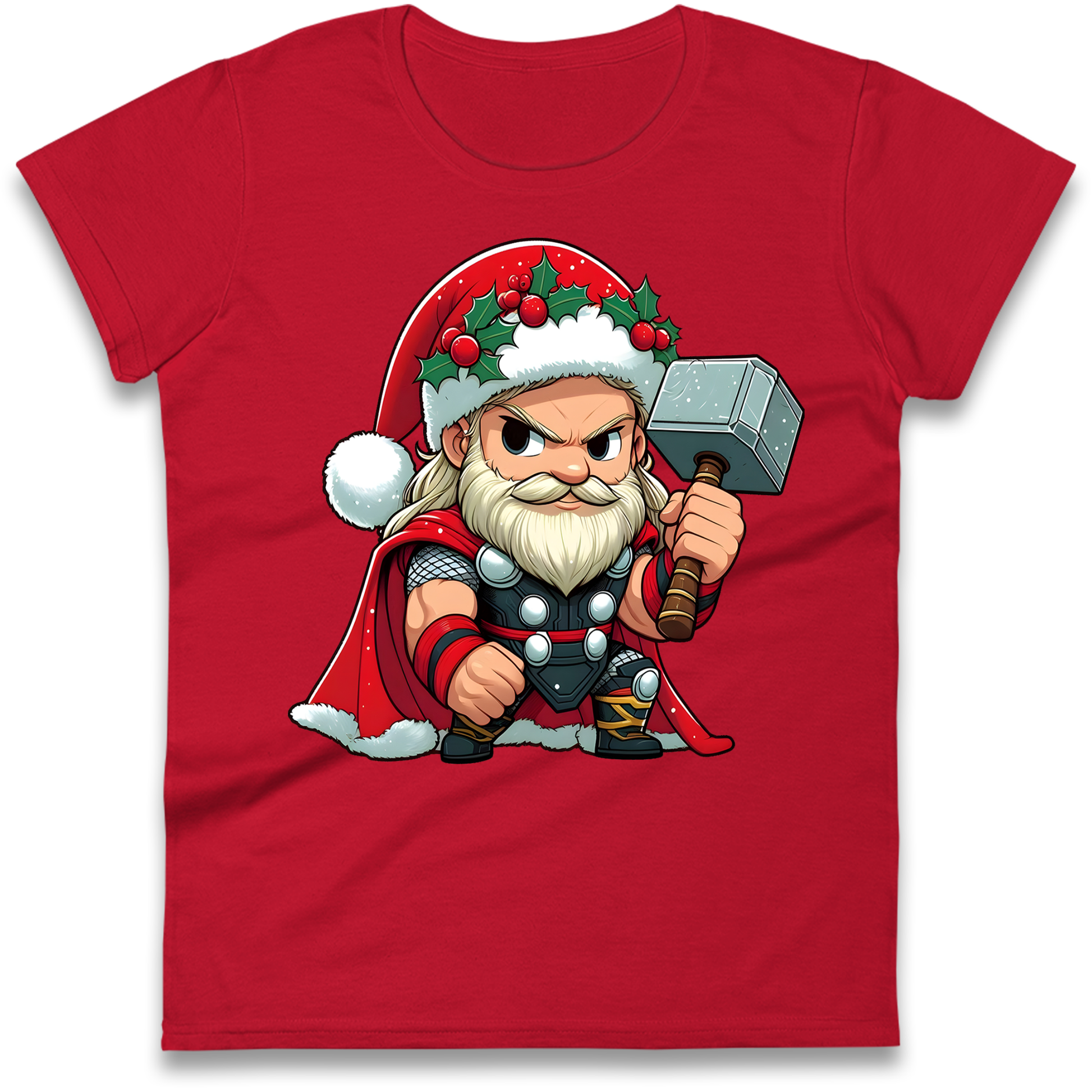 Thor Santa Ladies Shirt