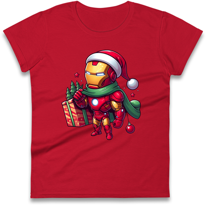 Ironman Santa Ladies Shirt