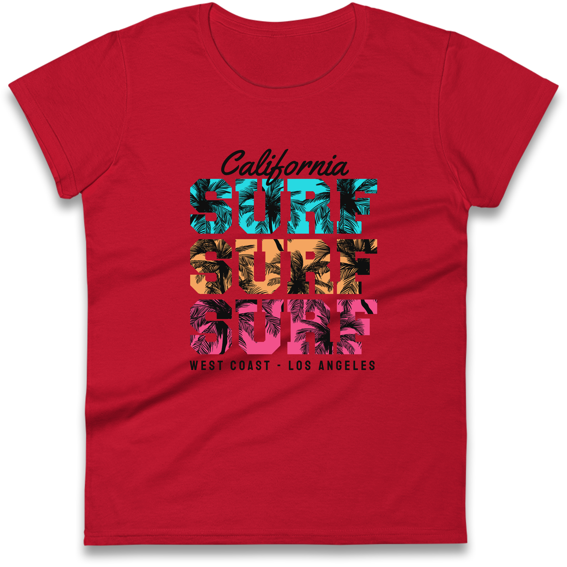 California Surf Surf Surf Ladies Shirt
