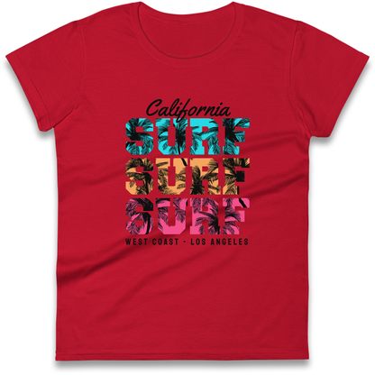 California Surf Surf Surf Ladies Shirt