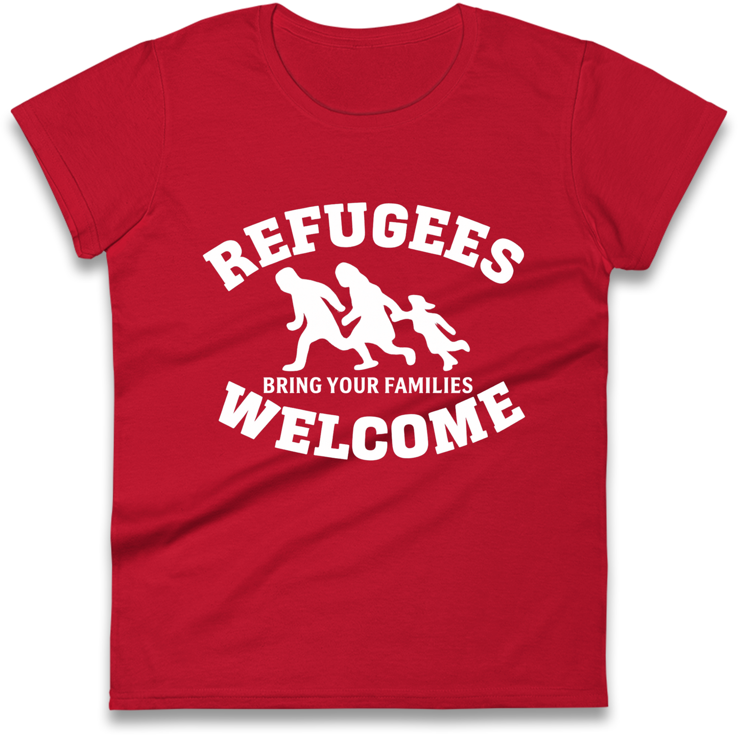 Welcome Refugees Ladies Shirt