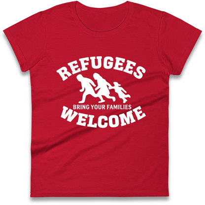 Welcome Refugees Ladies Shirt