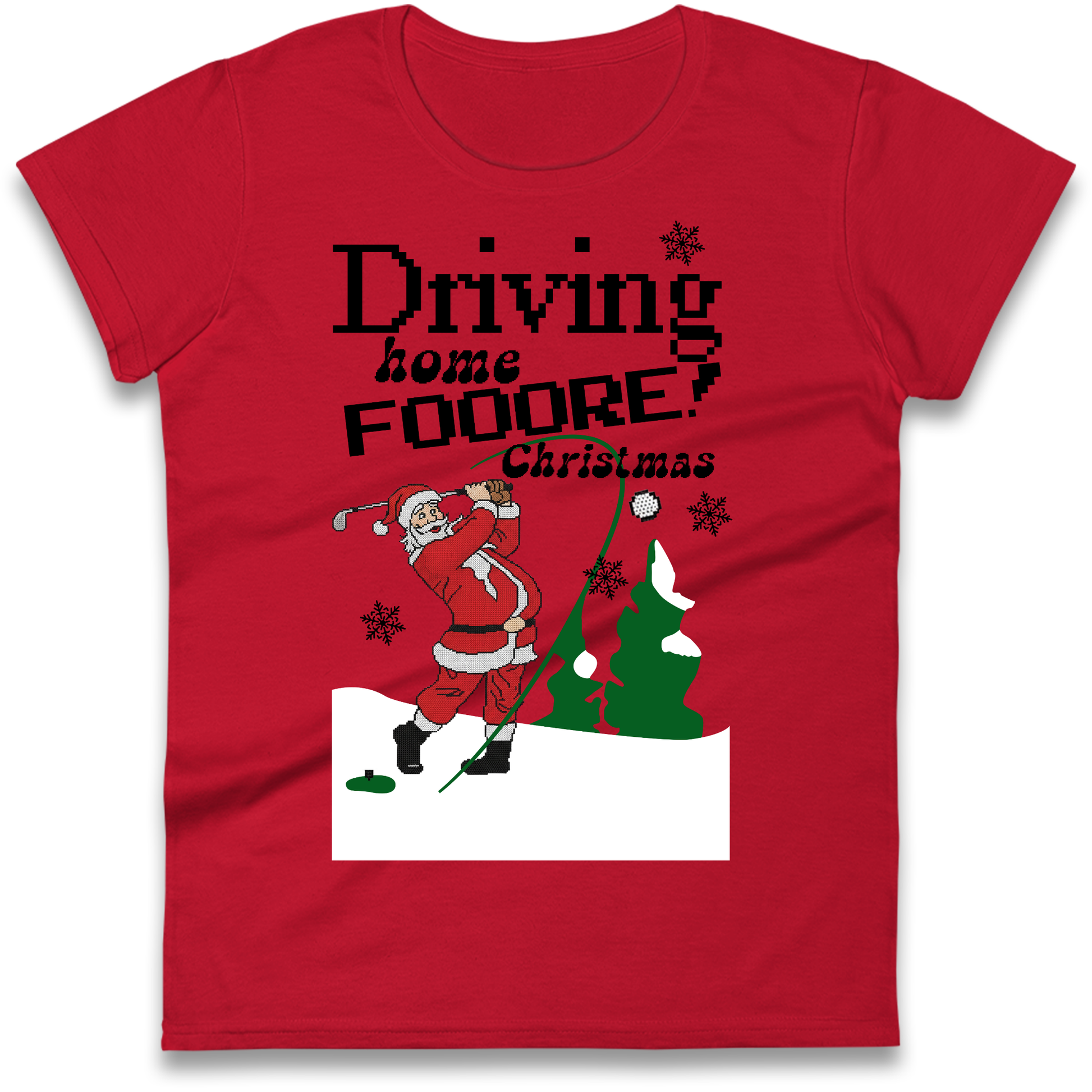 Christmas Golf Ladies Shirt