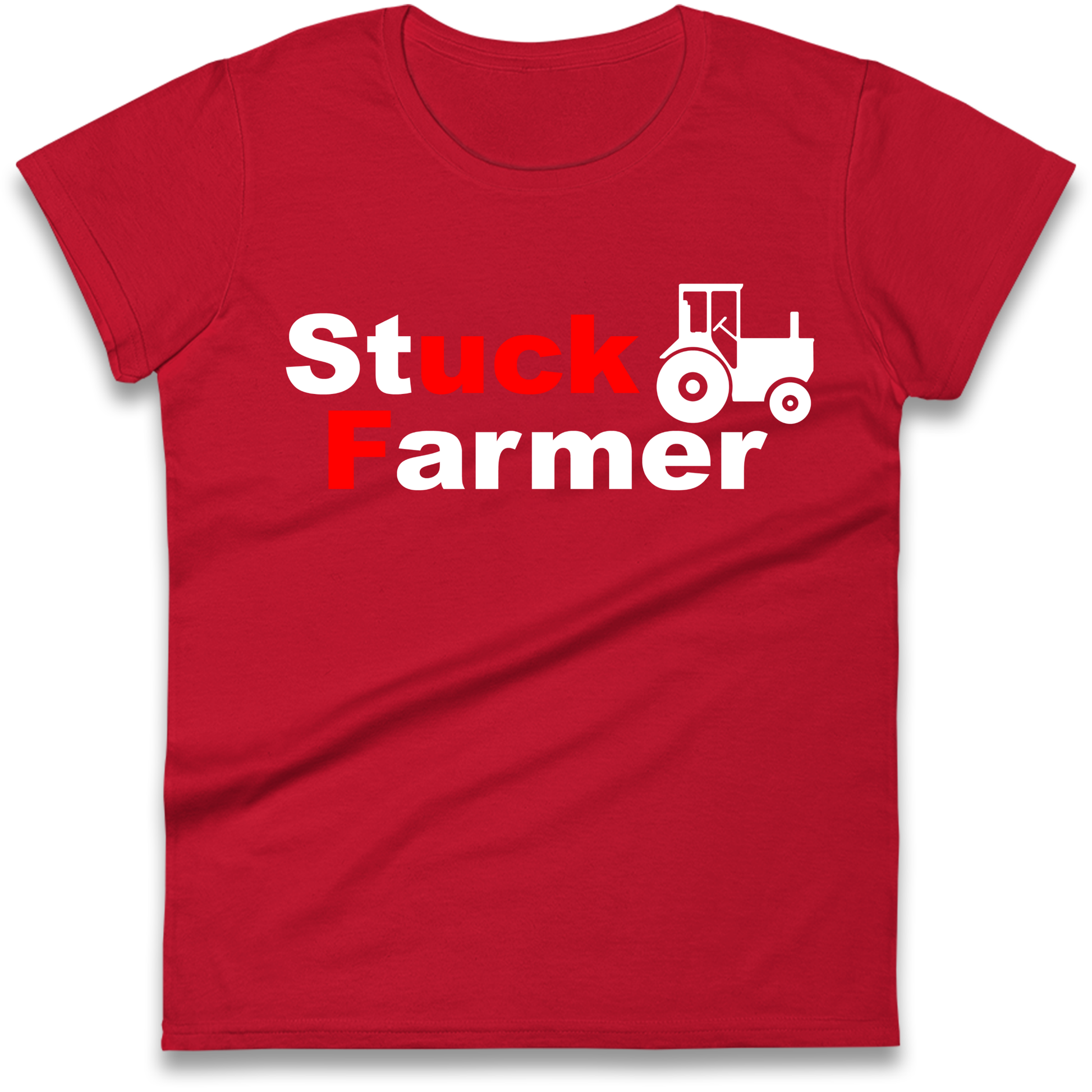Stuck Farmer Ladies Shirt