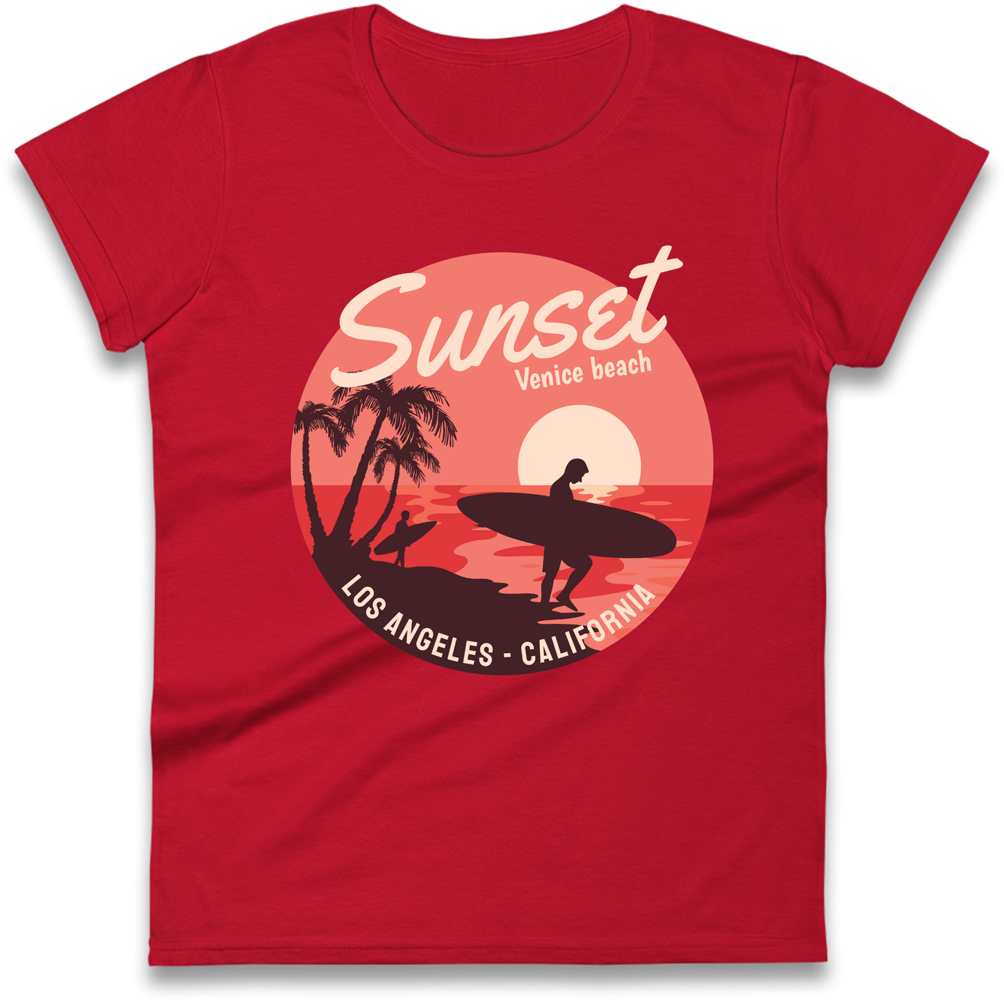 Sunset Venice Beach Ladies Shirt