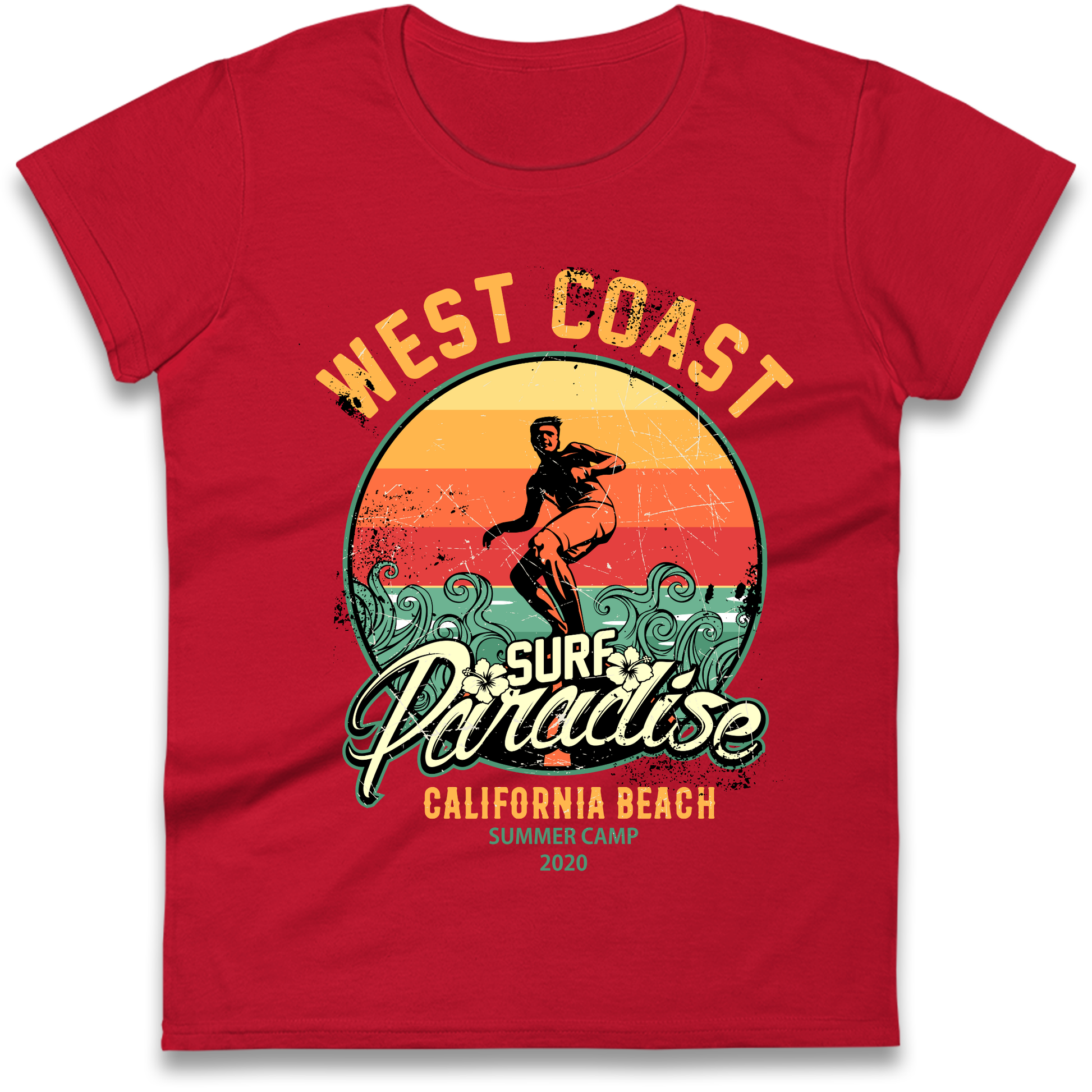 West Coast Surf Paradise Ladies Shirt