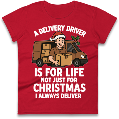 Delivery Driver Christmas Ladies Shirt