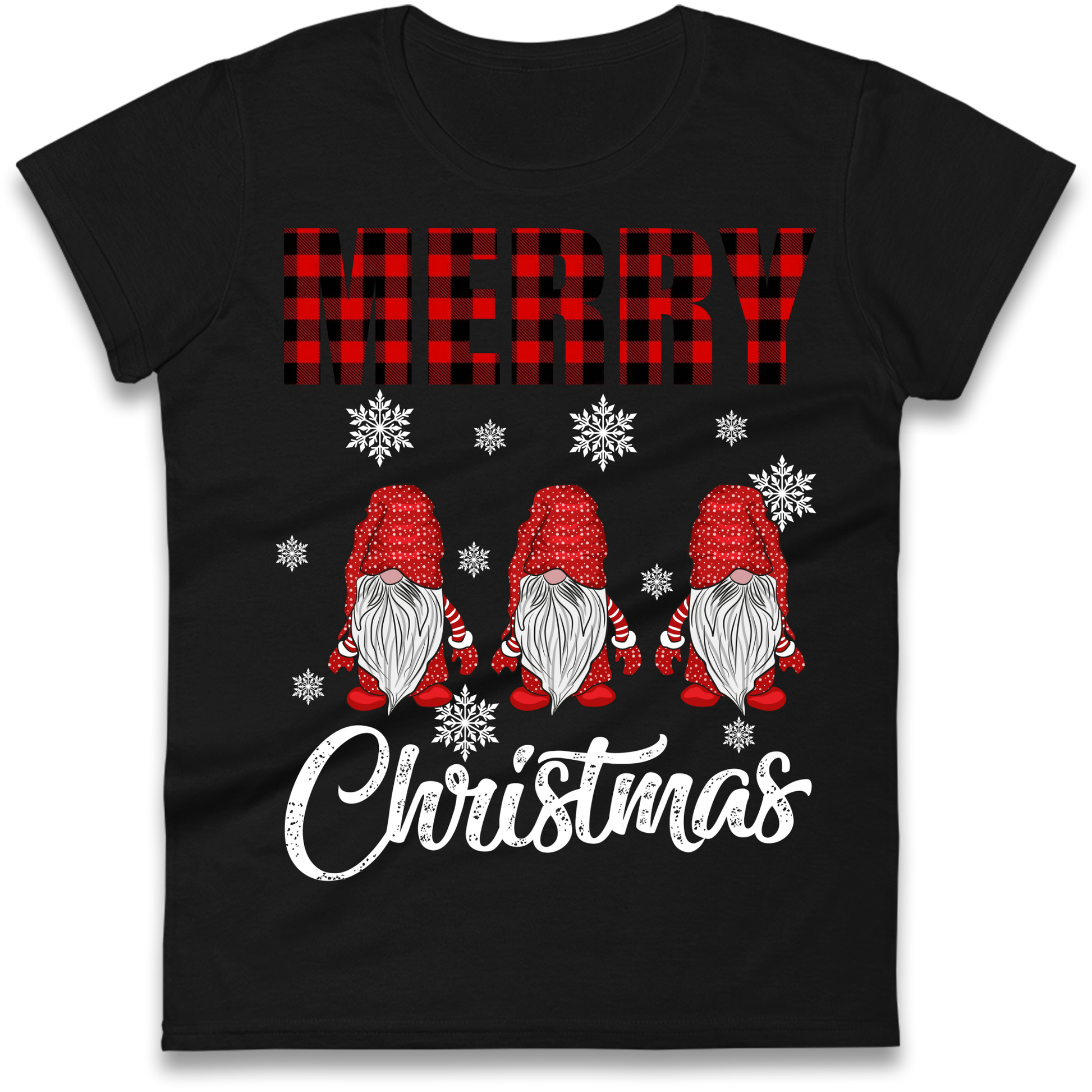 Merry Knomes Christmas Ladies Shirt