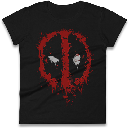 Marvel Deadpool Splatter Icon Ladies Shirt