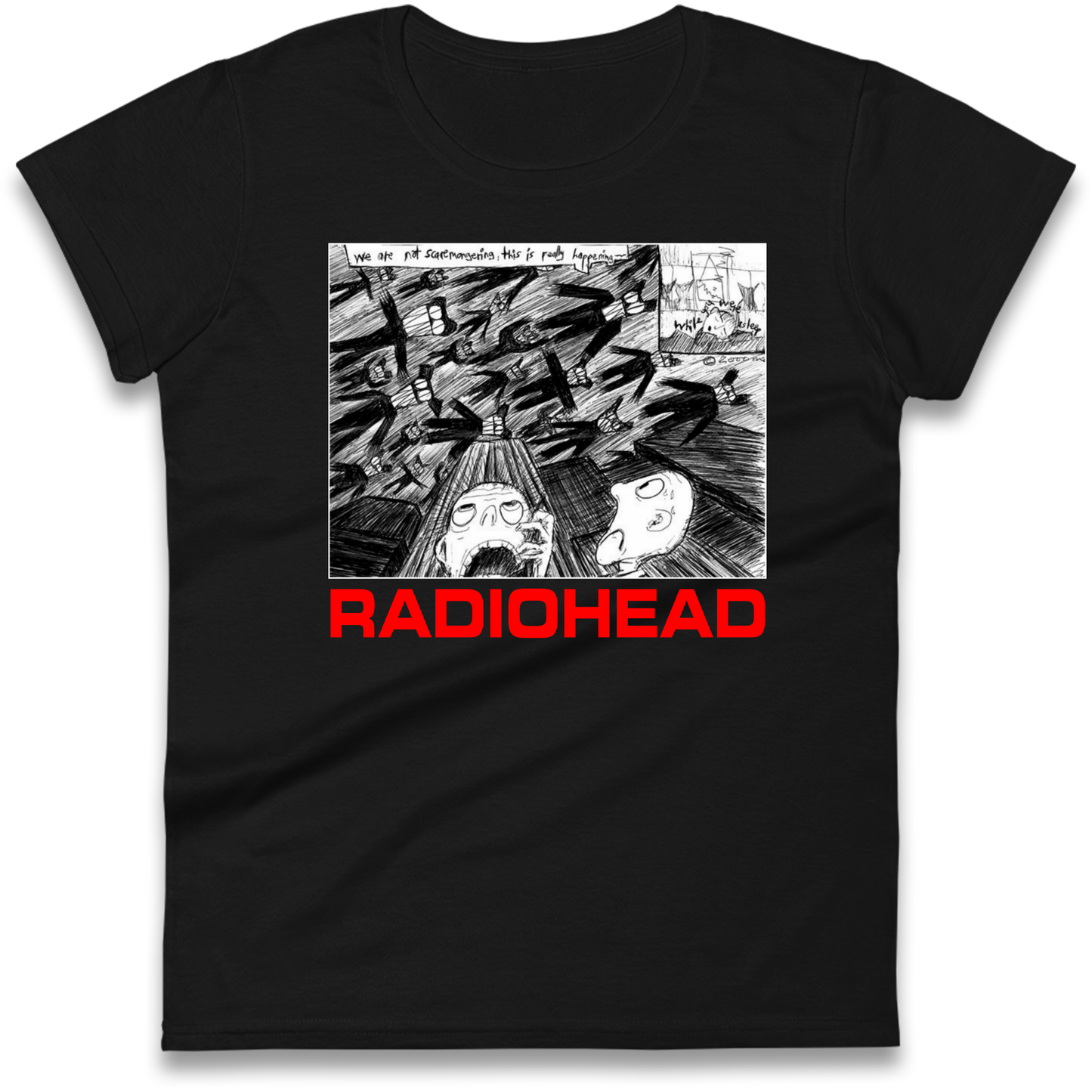 Radiohead We Are Not Screaming Ladies Shirt