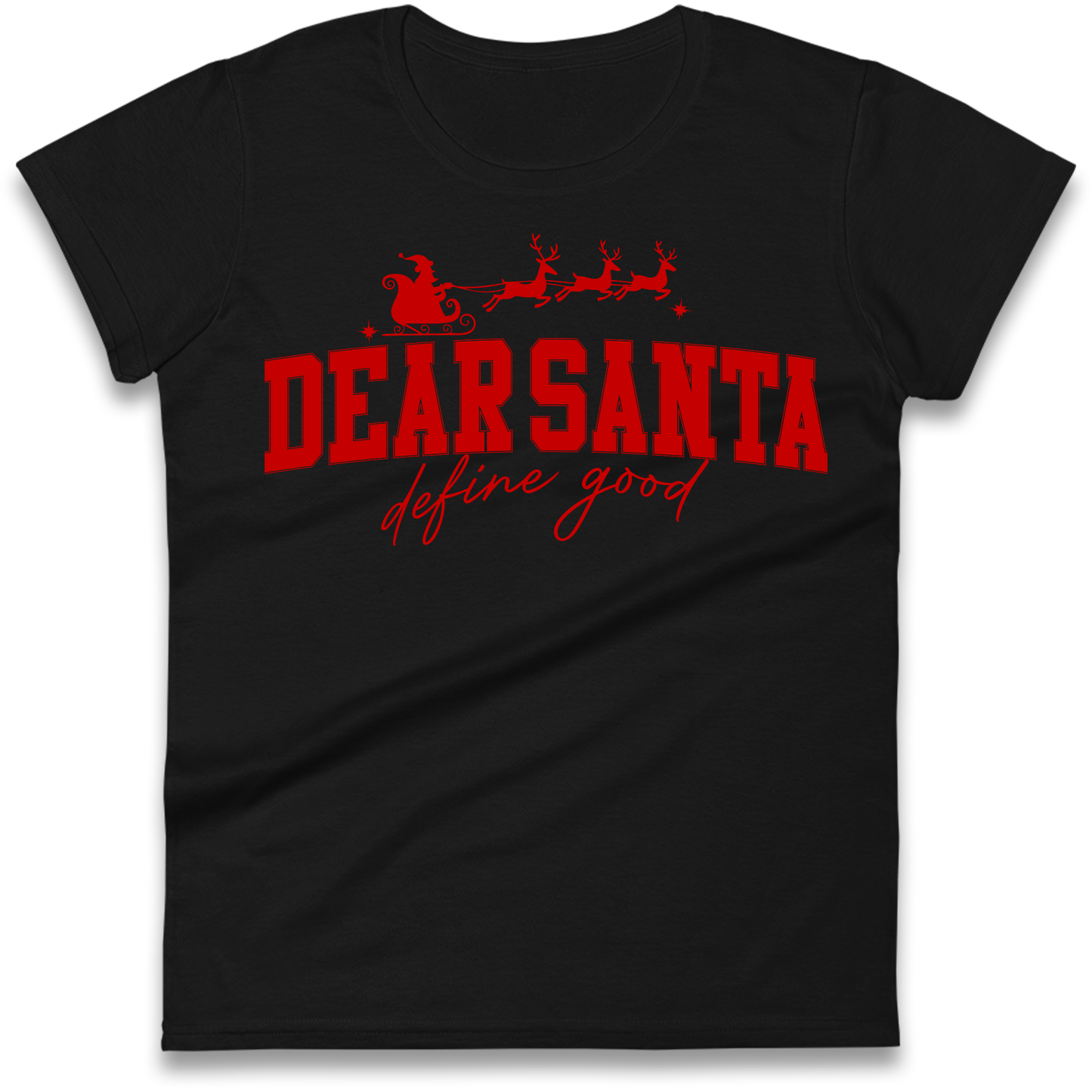 Dear Santa Christmas Ladies Shirt