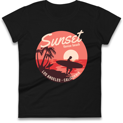 Sunset Venice Beach Ladies Shirt