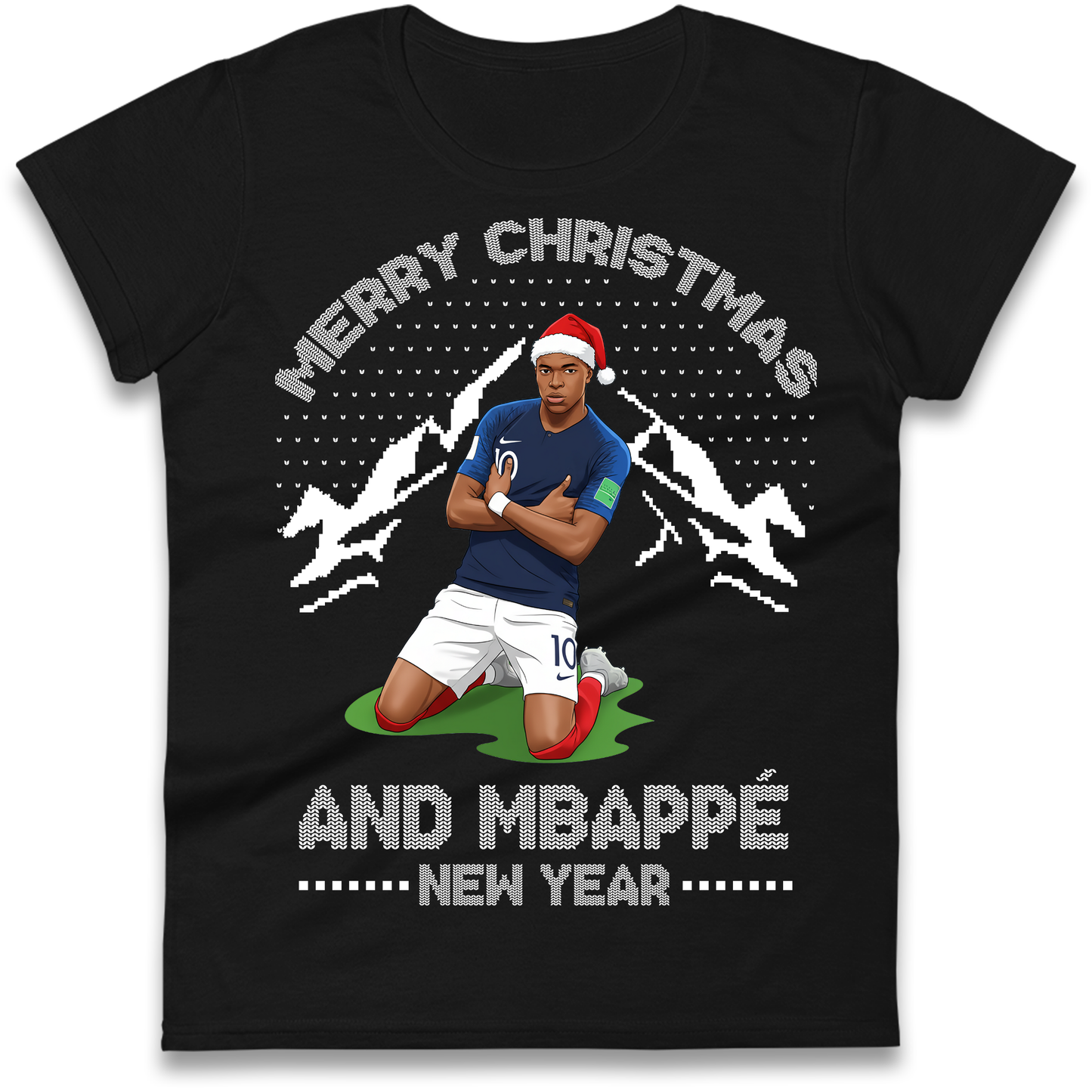 Mbappe Christmas Ladies Shirt