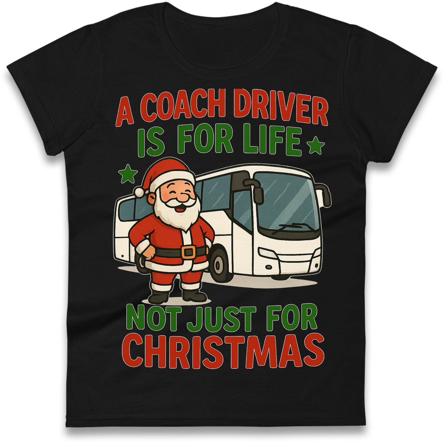 Coach Driver Christmas Ladies Shirt