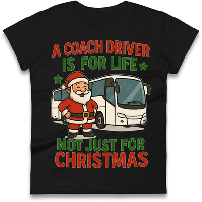 Coach Driver Christmas Ladies Shirt
