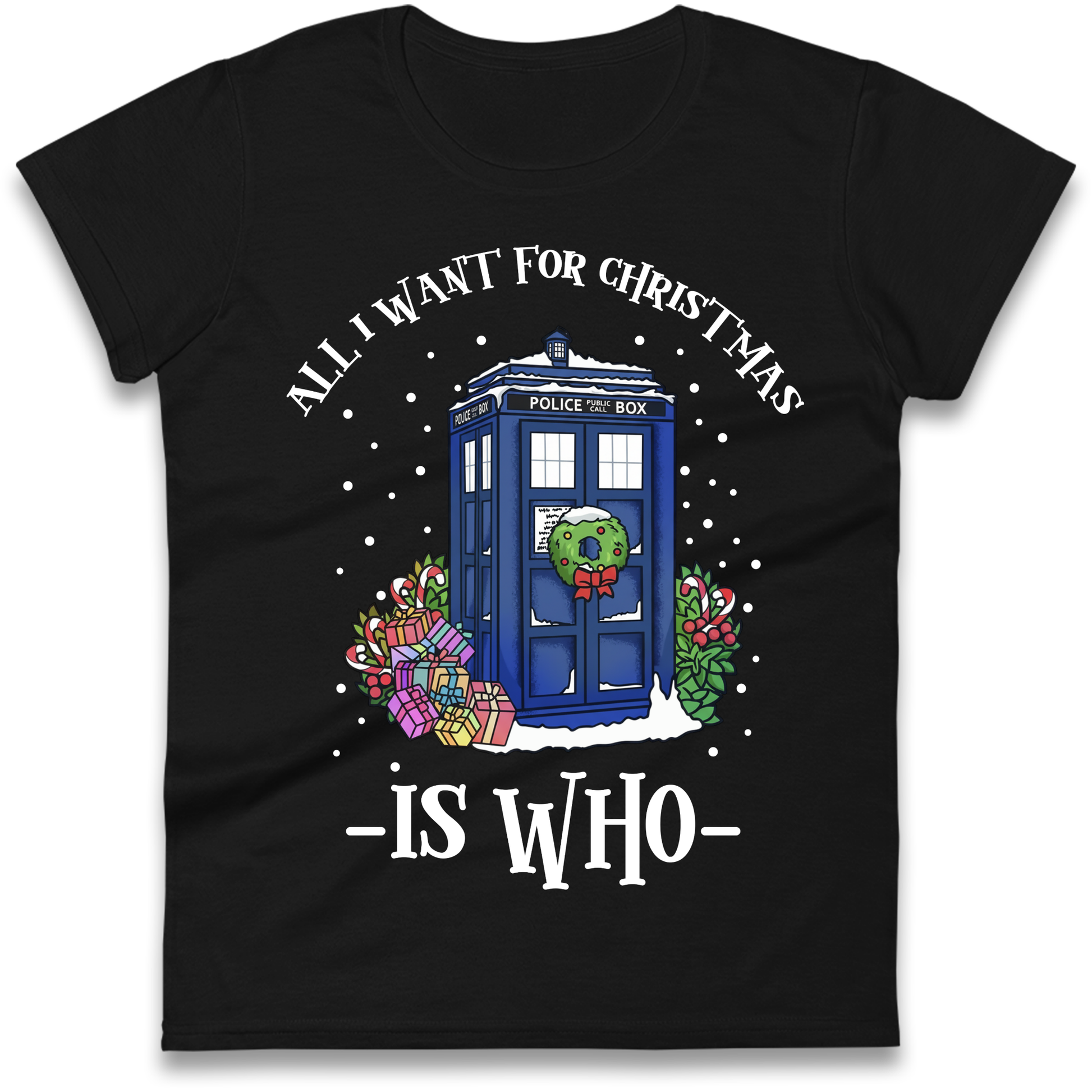 Dr Who Christmas Ladies Shirt