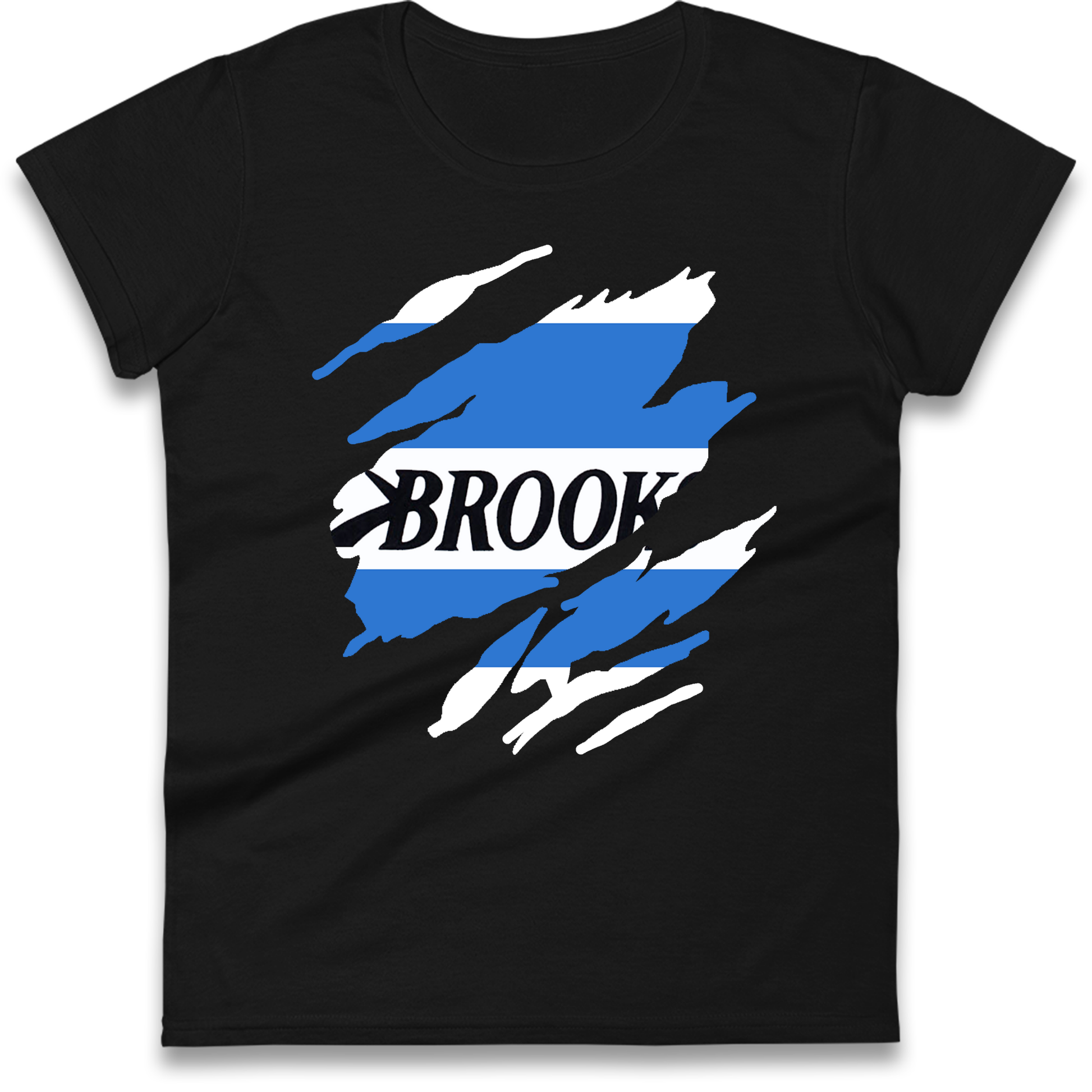 Retro QPR 1992 Torn Effect Ladies Shirt