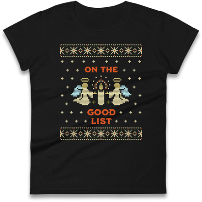 On The Good List Christmas Ladies Shirt