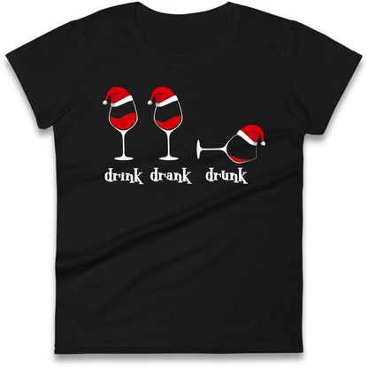 Drink Drank Drunk Ladies Shirt