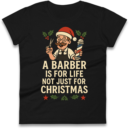 Barber Christmas Ladies Shirt