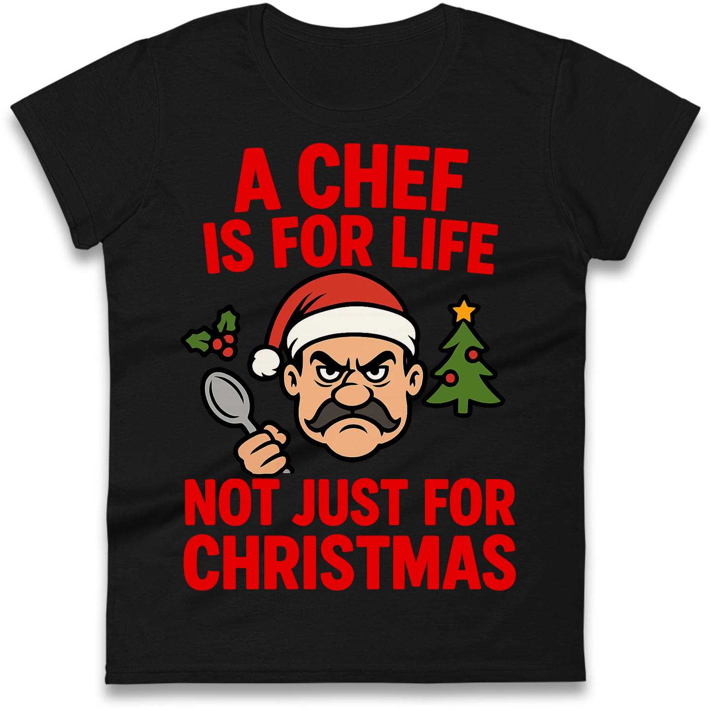 Chef Christmas Ladies Shirt