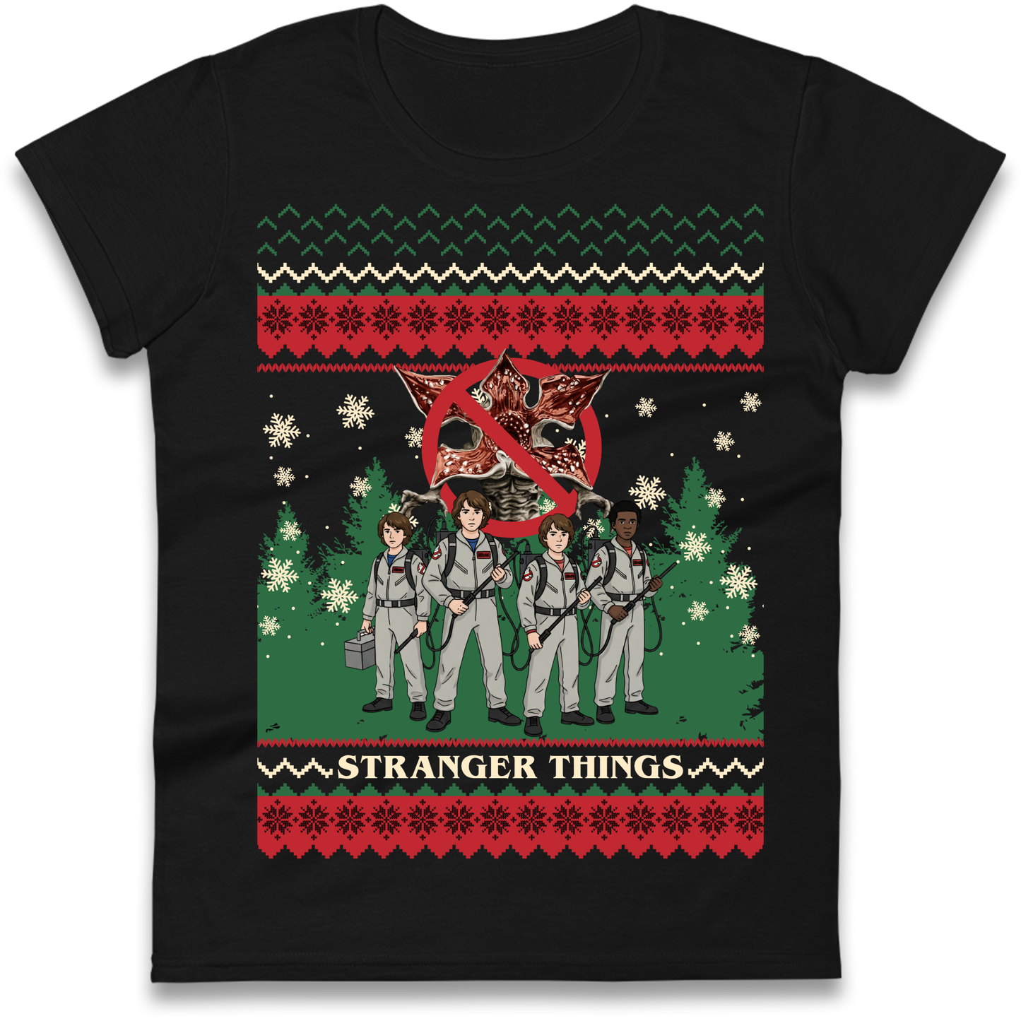 Stranger Things Demogorgon Christmas Ladies Shirt