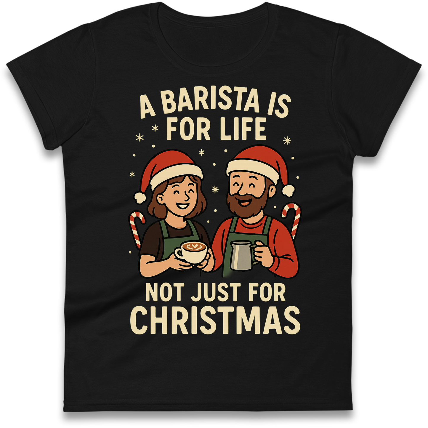 Barista Christmas Ladies Shirt